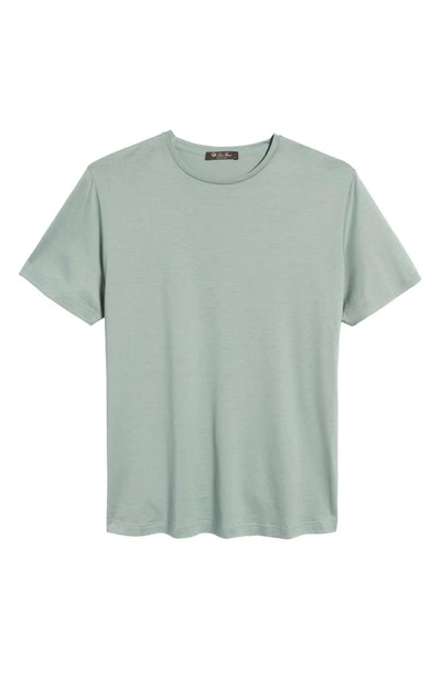Shop Loro Piana Silk & Cotton T-shirt In 50kacoventry Green