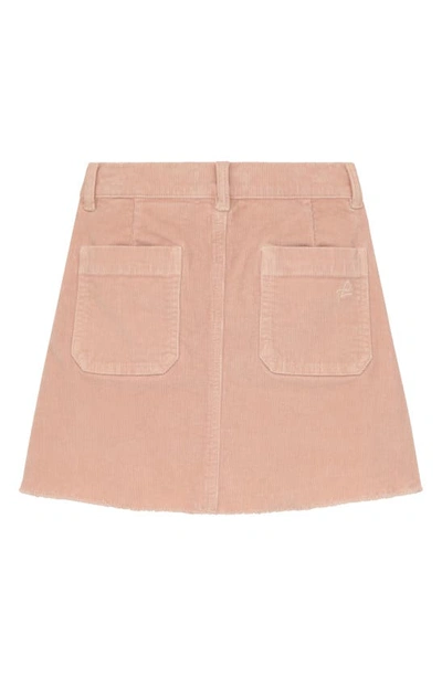 Shop Dl1961 Kids' Cotton Stretch Corduroy Skirt In Pink