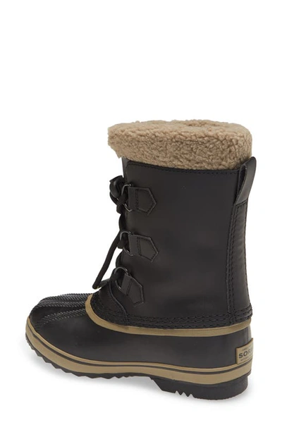 Shop Sorel Kids' Yoot Pac Waterproof Insulated Snow Boot In Black