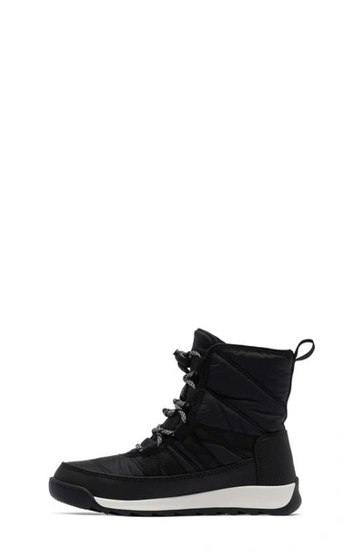 Shop Sorel Kids' Whitney™ Ii Short Waterproof Insulated Boot In Black/ Black