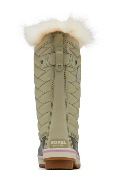 Shop Sorel Tofino Ii Faux Fur Lined Waterproof Boot In Laurel Leaf/ Stone Green