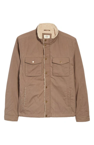 Shop Marine Layer Water Repellent Canvas Jacket In Morel