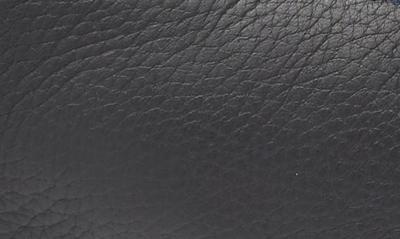 Shop Zegna Triple Stitch Deerskin Leather Slip-on Sneaker In Navy