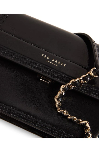 Shop Ted Baker Libbe Leather Crossbody Bag In Black