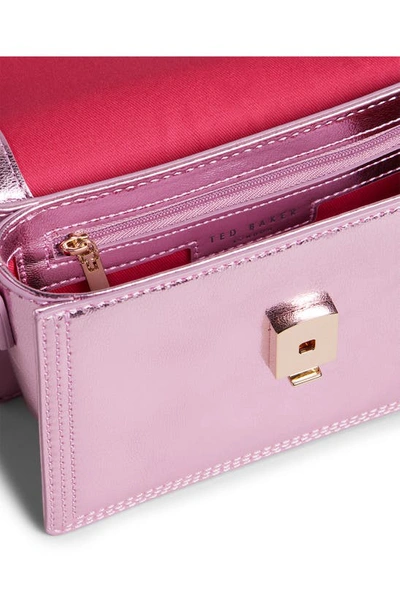 Shop Ted Baker Libbe Leather Crossbody Bag In Pink