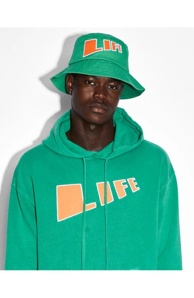 Shop Ksubi Oversize Life Biggie Graphic Hoodie In Green