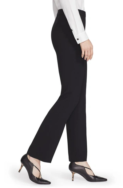 Lafayette 148 Plus Size Barrow Straight-leg Crepe Pants In Black