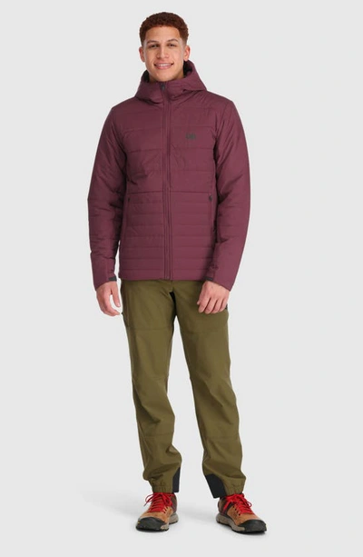 Shop Outdoor Research Shadow Quilted Hooded Jacket In Kalamata
