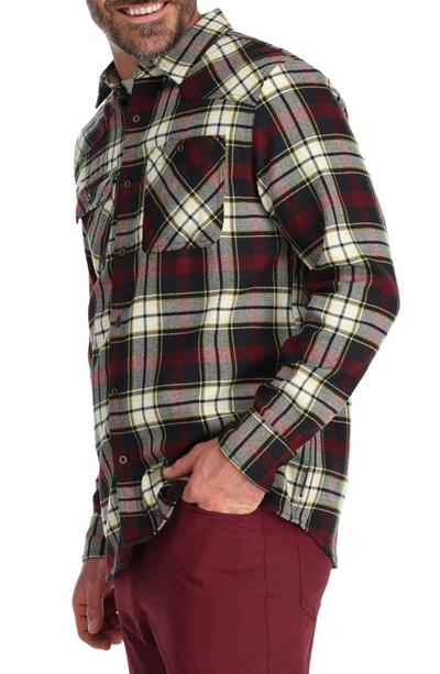 Shop Outdoor Research Feedback Flannel Button-up Shirt In Kalamata Plaid