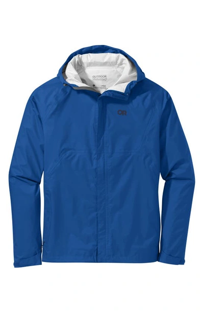 Shop Outdoor Research Apollo Rain Jacket In Classic Blue