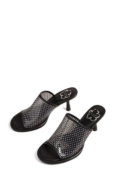 Shop Ted Baker Celya Crystal Mesh Sandal In Black