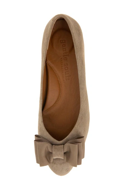 Shop Gentle Souls By Kenneth Cole Atlas Flat In Mushroom