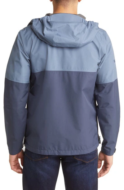 Shop Outdoor Research Foray Ii Waterproof Jacket In Nimbus/ Naval Blue