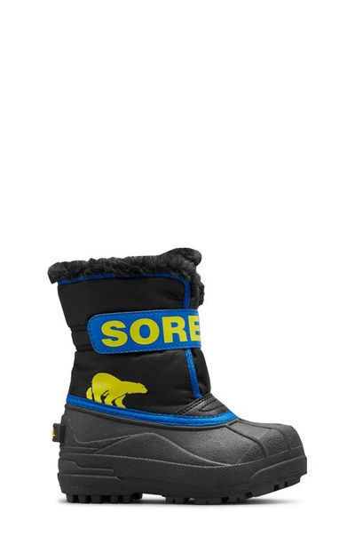 Shop Sorel Snow Commander Insulated Waterproof Boot In Black