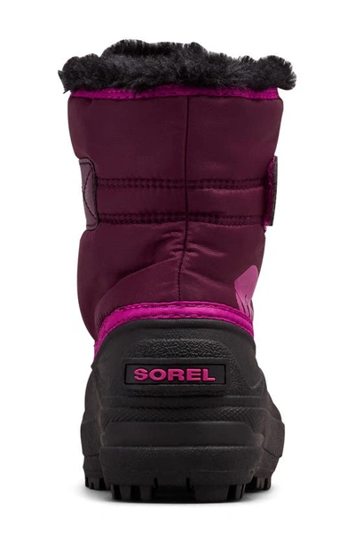 Shop Sorel Snow Commander Insulated Waterproof Boot In Purple Dahlia