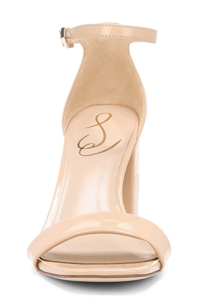 Shop Sam Edelman Daniella Ankle Strap Sandal In Beige Blush Patent