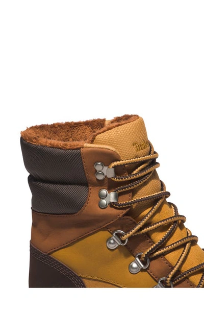 Shop Timberland Cortina Valley Faux Shearling Lined Waterproof Boot In Wheat