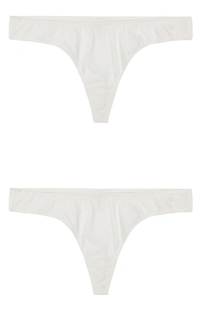 Shop Kent 2-pack Compostable Organic Cotton Thongs In White