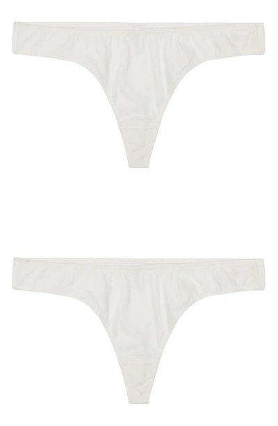 Kent 2-pack Compostable Organic Cotton Thongs In White