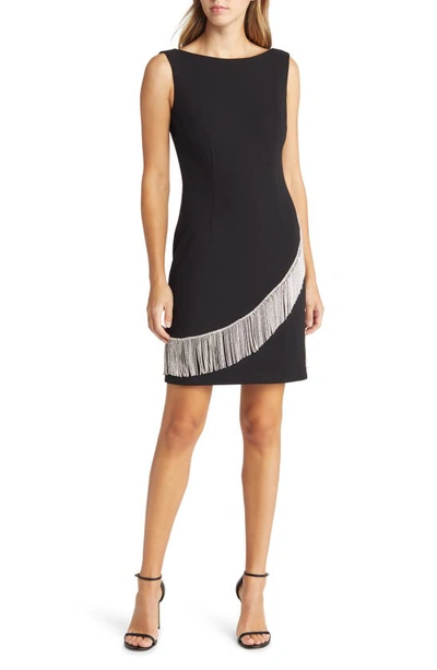 Eliza j top feather cocktail dress