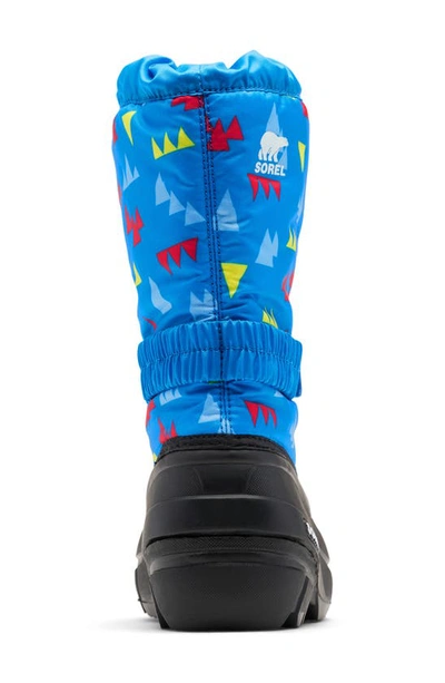 Shop Sorel Flurry Weather Resistant Snow Boot In Hyper Blue/ Black