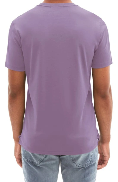 Shop Robert Barakett Georgia Crewneck T-shirt In Lavender Leaf