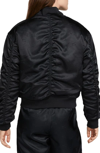 Shop Nike Sportswear Air Bomber Jacket In Black/ Black/ White