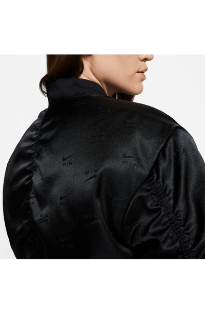 Shop Nike Sportswear Air Bomber Jacket In Black/ Black/ White