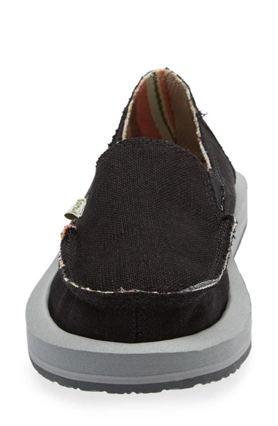 Shop Sanuk Donna Slip-on Sneaker In Ebony