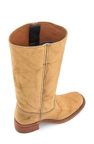 Shop Frye Campus 14l Mid Calf Boot In Banana - Montana Leather