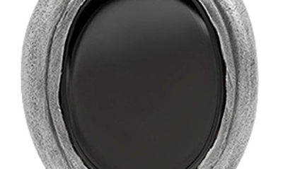 John Varvatos Artisan Hematite Pendant Necklace In Silver