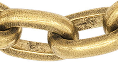 Shop John Varvatos Artisan Chain Bracelet In Brass