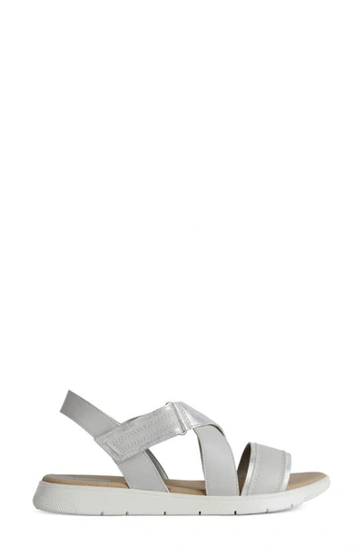 Shop Geox Dandra Strappy Sandal In Off White