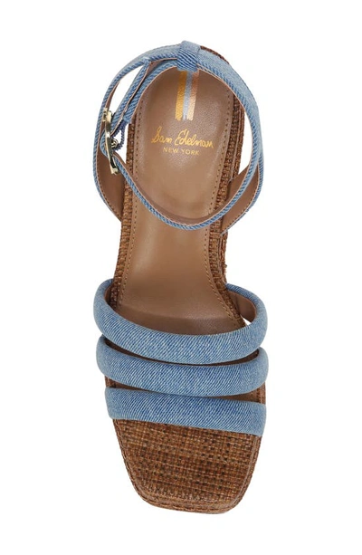 Shop Sam Edelman Tibby Platform Sandal In Montrose Blue