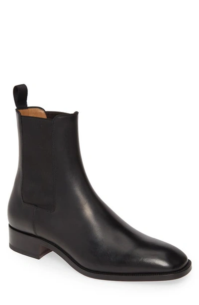 Shop Christian Louboutin Samson Chelsea Boot In Black