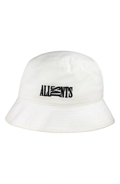 Shop Allsaints Oppose Bucket Hat In White