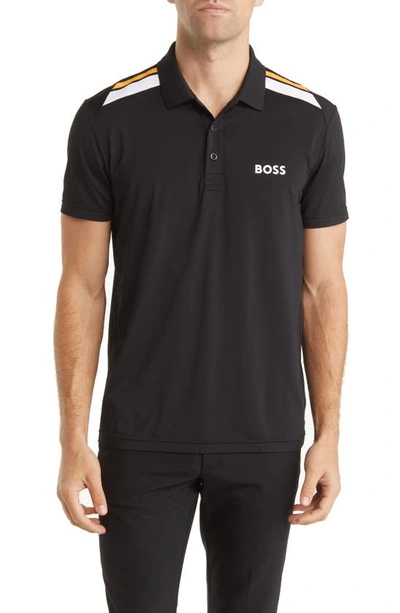 Hugo Boss Paddytech Polo In Black | ModeSens
