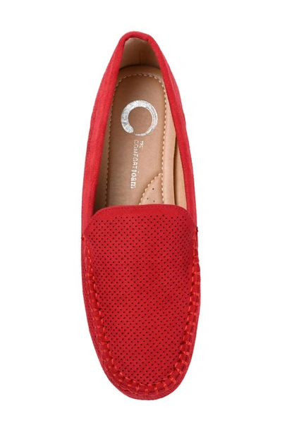 Journee Collection Halsey Womens Round Loafers In Red