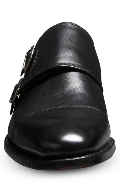 Shop Allen Edmonds Pierce Monk Strap Shoe In Black