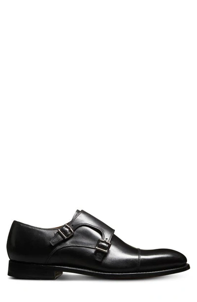 Shop Allen Edmonds Pierce Monk Strap Shoe In Black