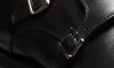 Allen Edmonds Pierce Monk Strap Shoe In Black