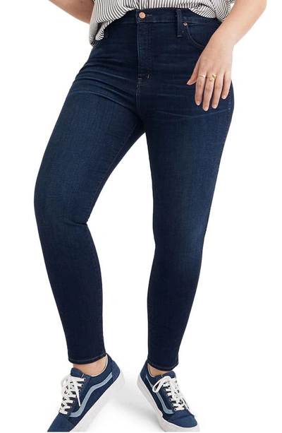Madewell Petite High Rise Skinny Jeans In Hayes Wash In Hayes Wash