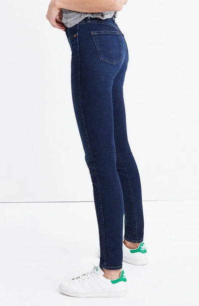 Shop Madewell 10-inch High Rise Skinny Jeans In Hayes Wash