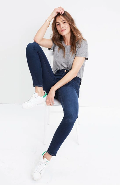 Madewell Petite High Rise Skinny Jeans In Hayes Wash In Hayes Wash