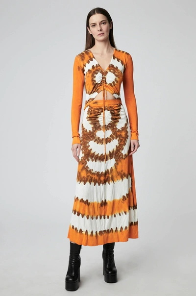 Shop Altuzarra 'rilia' Dress In Marmalade Shibori
