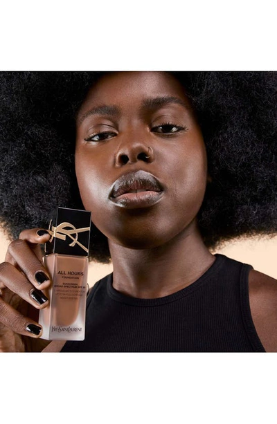 Saint Laurent All Hours Luminous Natural Matte Foundation 24h Longwear Spf 30 With Hyaluronic Acid Dw6 .85 Oz. / 2 In Dw6