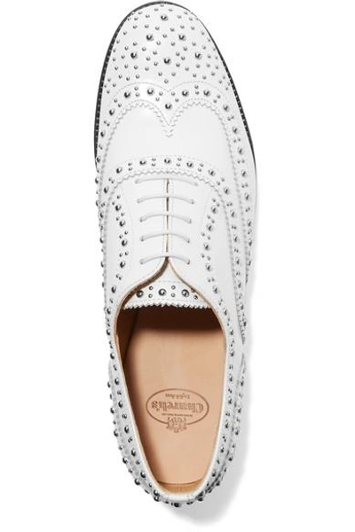 Shop Church's The Burwood Studded Leather Brogues
