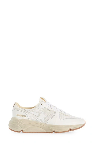 Shop Golden Goose Running Sole Sneaker In White/ White