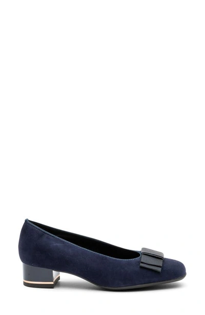 Ara Garnet Suede Pump In Midnight Suede