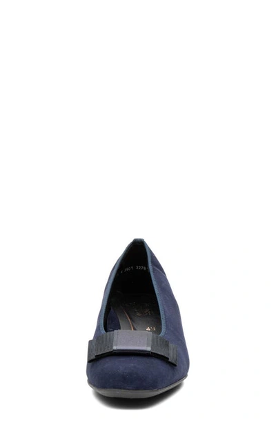 Ara Garnet Suede Pump In Midnight Suede